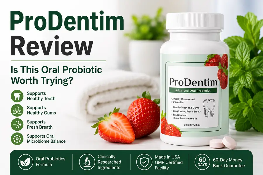 ProDentim oral probiotic supplement review for fresh breath and oral microbiome support