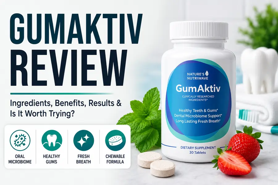 GumAktiv Review: Ingredients, Benefits, Results and Value GumAktiv review featuring the oral probiotic supplement for oral microbiome support, healthy gums, and fresh breath