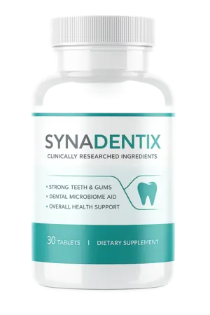 SynaDentix oral health supplement bottle